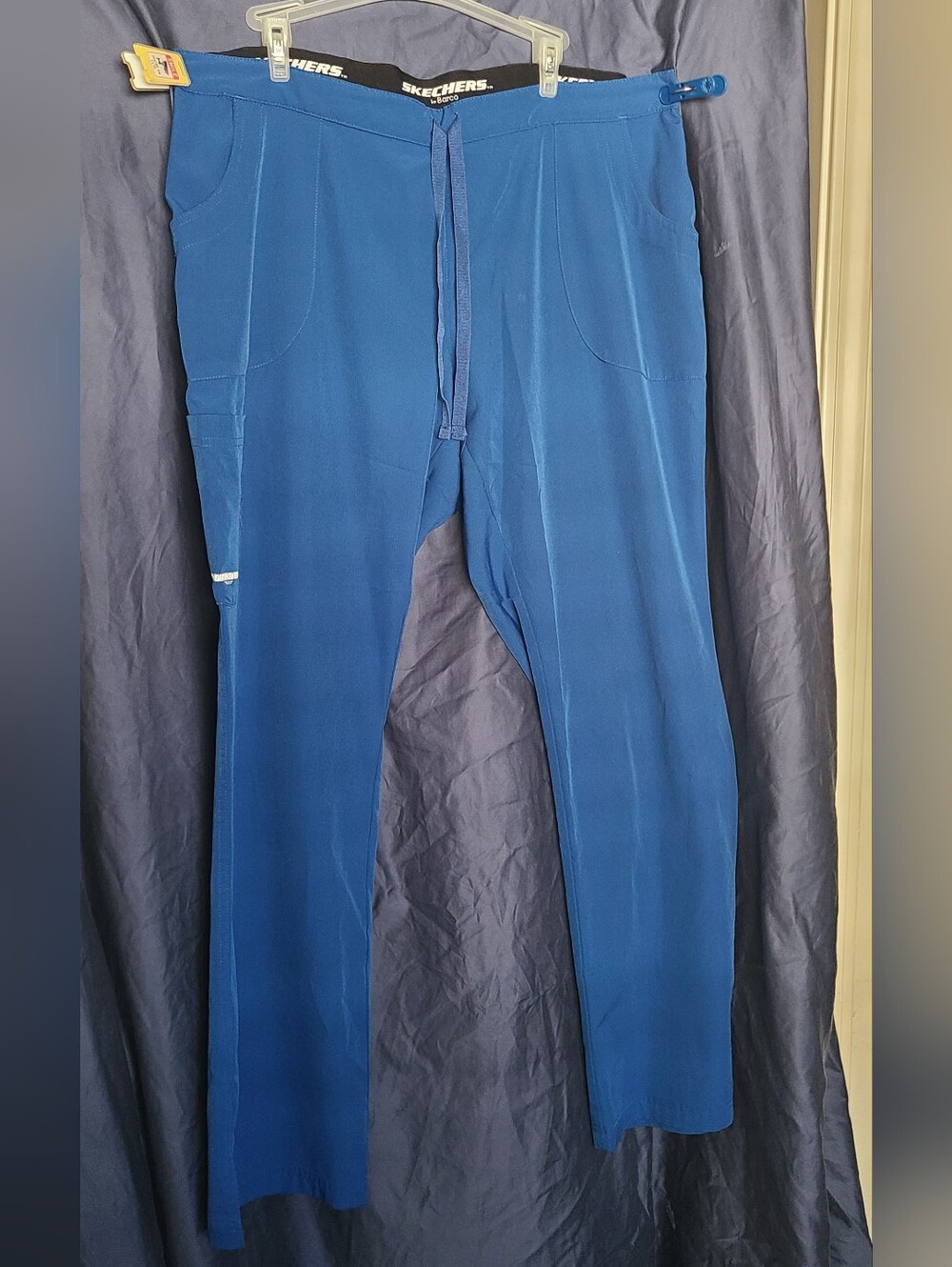 Skechers Royal Blue Drawstring Scrub Pants